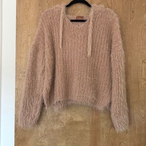 Shaggy mauve pullover